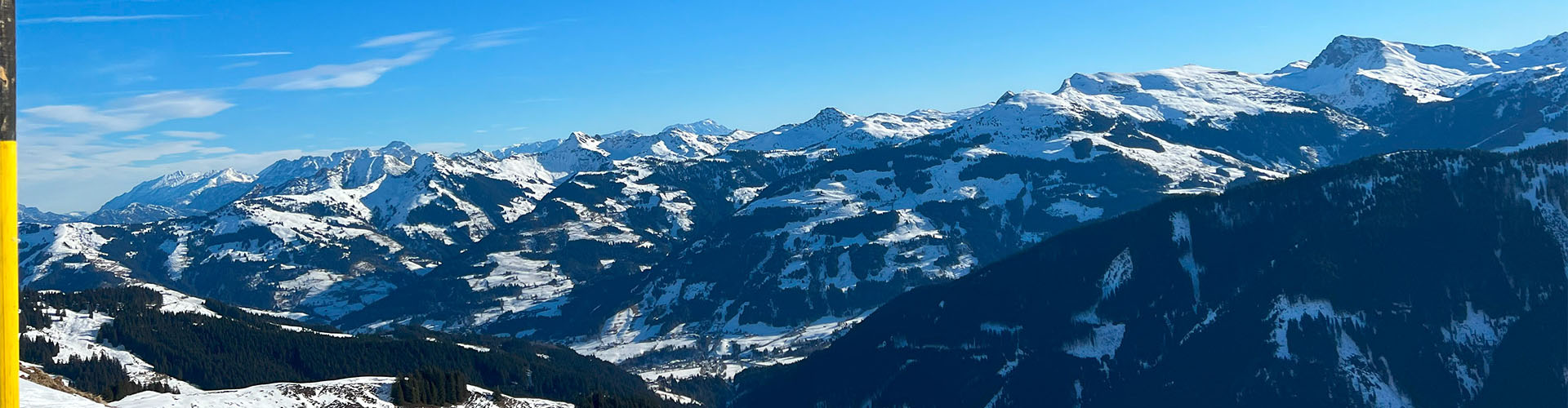 Bergpanorama im Winter